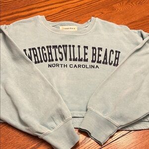 Ocean Drive Women's Crew Neck Sweater - Light Blue